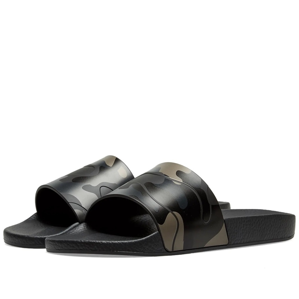 Valentino Garavani Black and Gray Sandals
